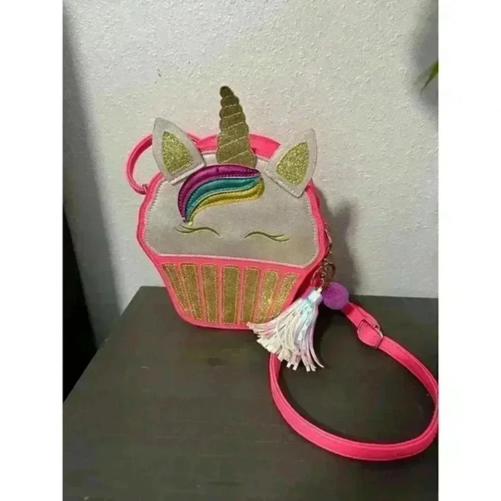 Unicorn Cupcake Baby Pink‎ Crossbody Bag